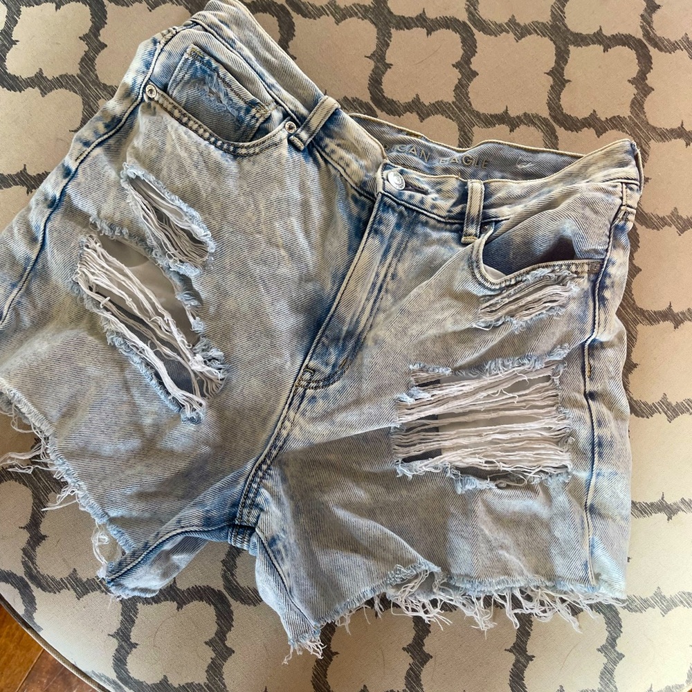 American Eagle Distressed Jean Shorts